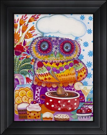 Framed Chocolate Mousse Print