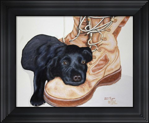 Framed Gunner Print