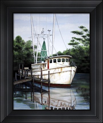 Framed Jax Shrimp Boat Print