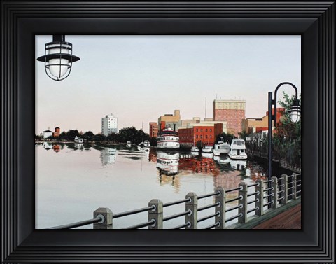 Framed Waterfront 2 Print