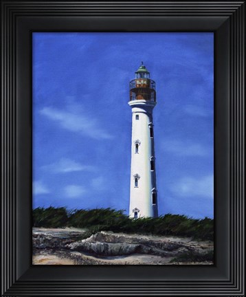 Framed Aruba Lighthouse Print