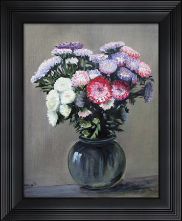 Framed Asters Print