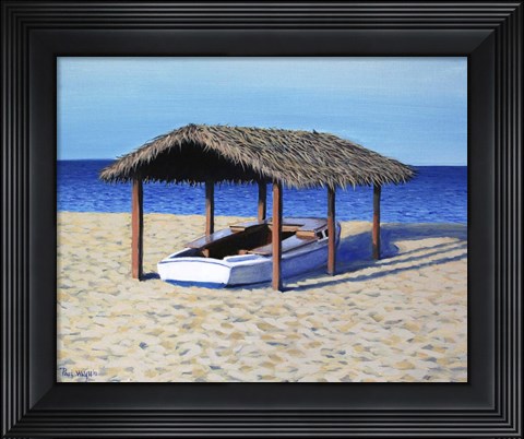 Framed Block Island Boat Print