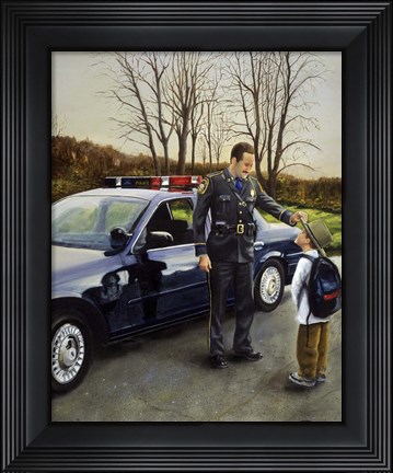 Framed Police Print