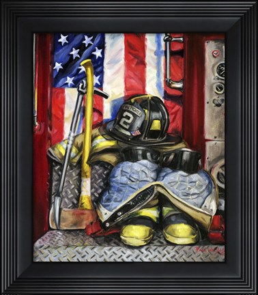 Framed Symbols Of Heroism Print