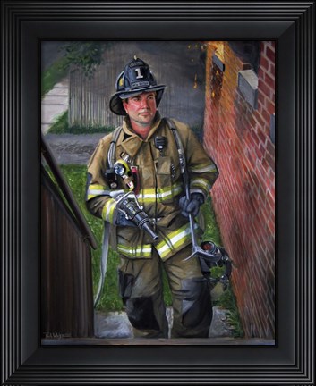 Framed Lieutenant Print