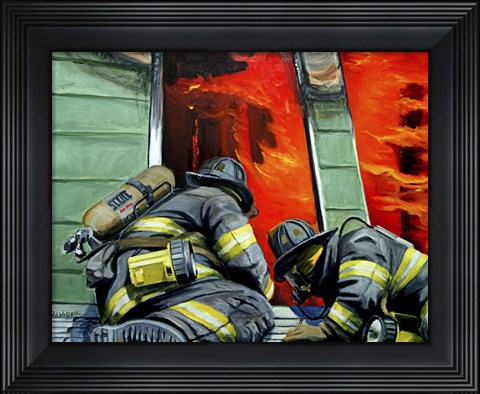 Framed Outsideroof Art Print