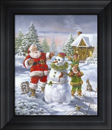 Framed Christmas Friends Print