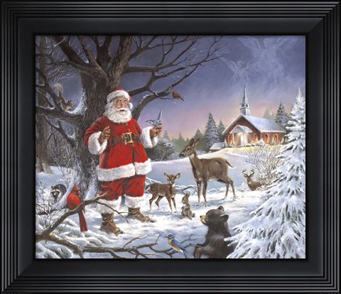 Framed Christmas Service Print
