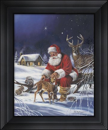 Framed Santa&#39;s Love Print