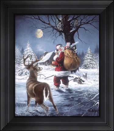 Framed Santas Secret Print