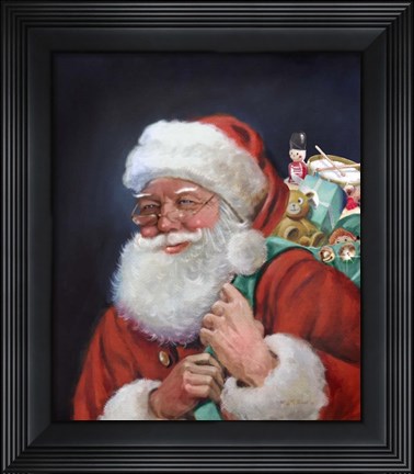 Framed Santa 1 Print
