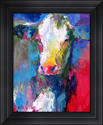 Framed Cow 2 Print