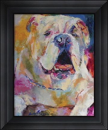 Framed Bulldog Print