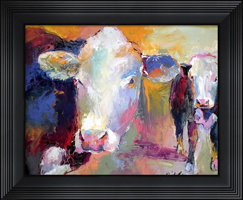 Framed Cows Print