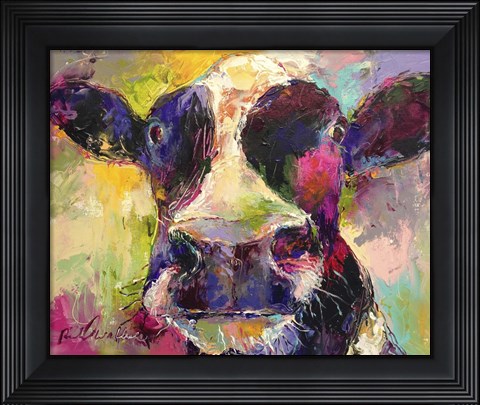 Framed Cow 3 Print