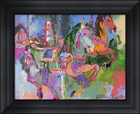 Framed Carousel Horse 3 Print