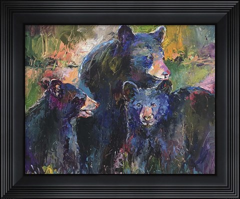 Framed Bear Family Print