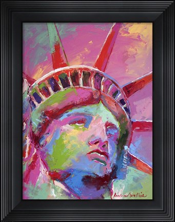 Framed Lady Liberty Print
