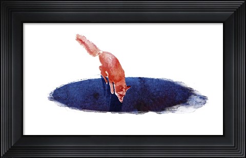 Framed Jump Into Nowhere Print