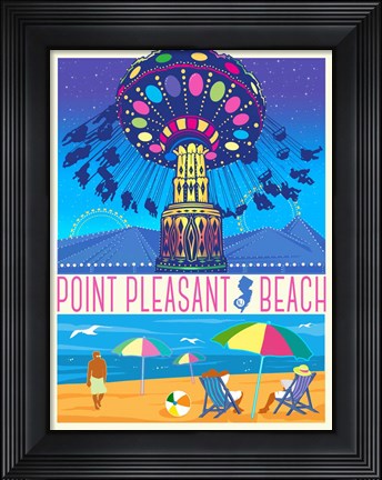 Framed Point Pleasant Beach Print