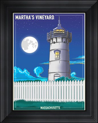 Framed Martha&#39;s Vineyard Print