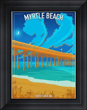 Framed Myrtle Beach Print