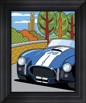 Framed Pittsburgh Vintage Grand Prix Print