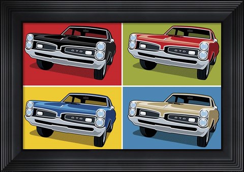 Framed 1967 GTO Classic Car Print