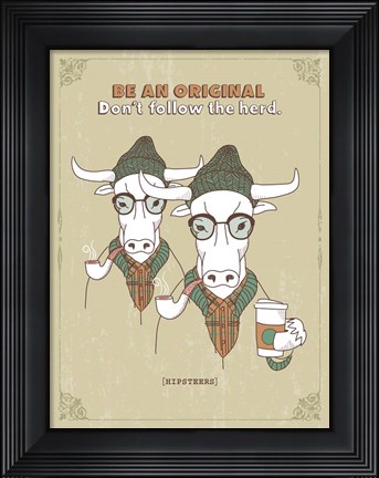 Framed Hipsteers Print