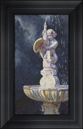 Framed Alone In The Garden Print