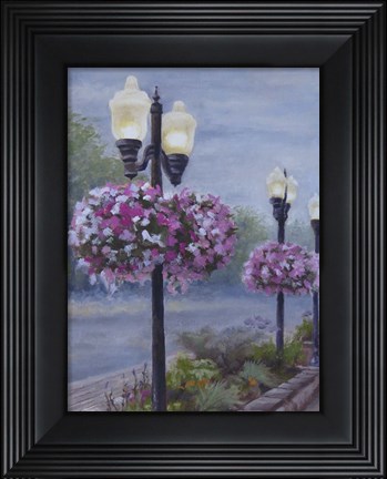 Framed Hanging Baskets Print