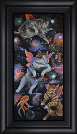 Framed Cat Heaven Print