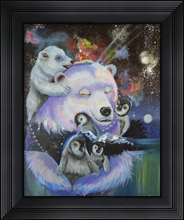 Framed Polar Bear Express Print