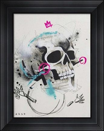 Framed Skull 1 Print