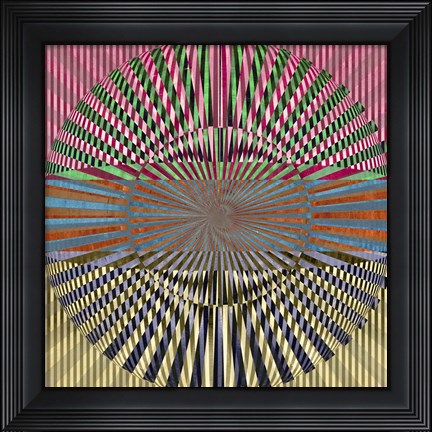 Framed Abstract Circle Print