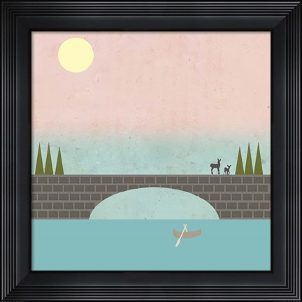 Framed When Country Meets The Sky Print
