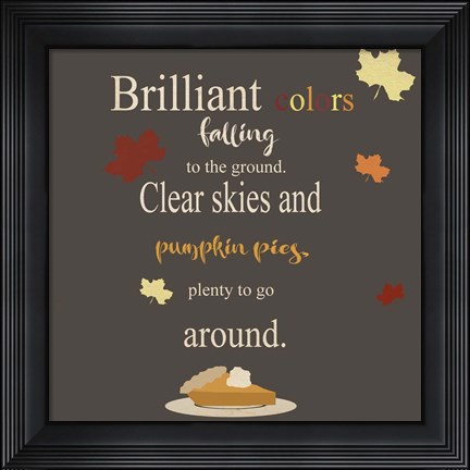 Framed Brilliant Colors Print
