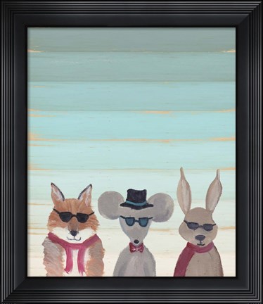 Framed Hipster Animals Print