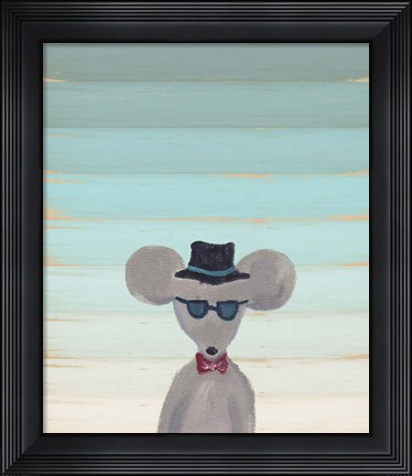 Framed Hipster Mouse Print