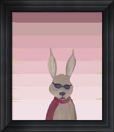 Framed Hipster Rabbit Print