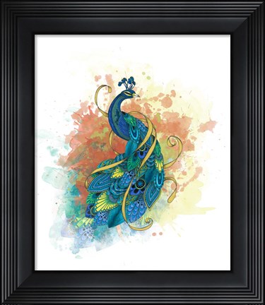 Framed Mr Peacock Print