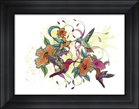 Framed Hummingbird Days Print