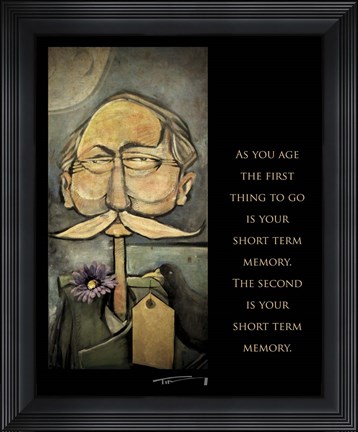 Framed Age Quote Admiral Bird Print