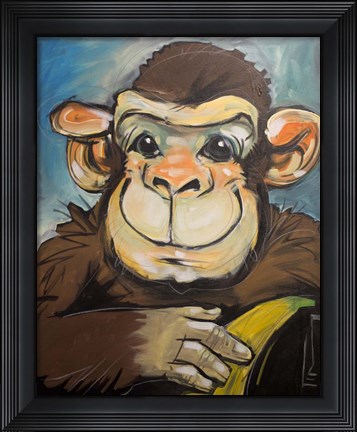 Framed Sam The Monkey Print