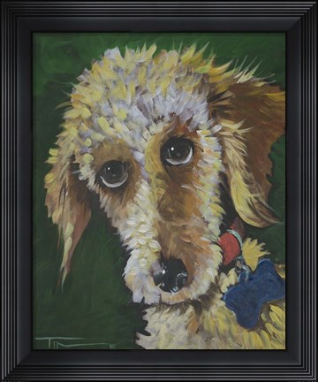 Framed Fuzzy Dog Print