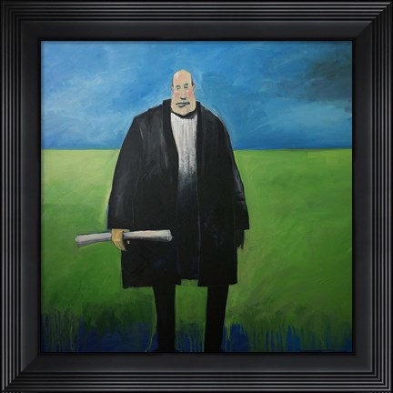 Framed Man With The Plan Print