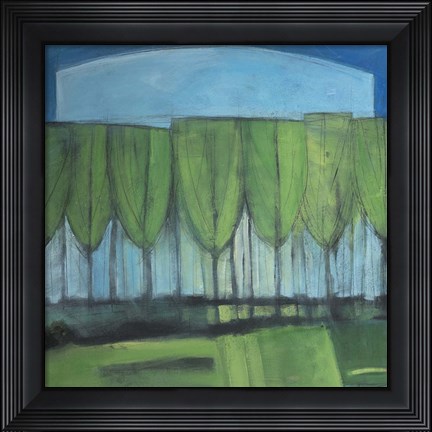 Framed Wineglass Trees Late Afternoon Print