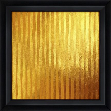 Framed Stripes D&#39;Or Print