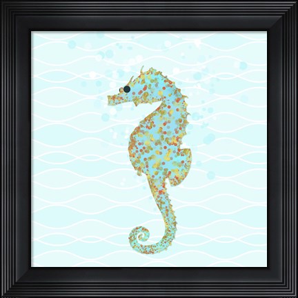 Framed Stanley Seahorse Print
